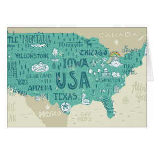 Mapa del Doodle de los E.E.U.U.