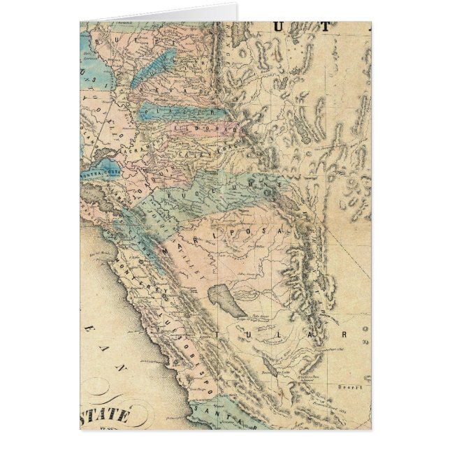 Mapa del estado de California (Frente)