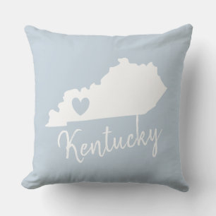 Mapa del estado de Kentucky: amor: almohada de lan