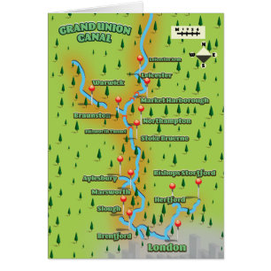 Mapa del Grand Union Canal