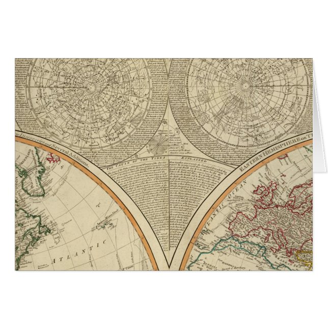 Mapa del hemisferio norte mundial (Anverso (Horizontal))