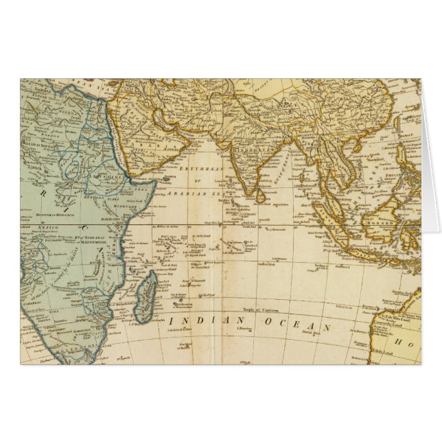 Mapa del hemisferio oriental (Anverso (Horizontal))