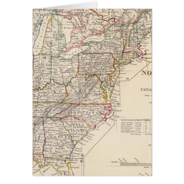 Mapa del índice de América del Norte (Frente)