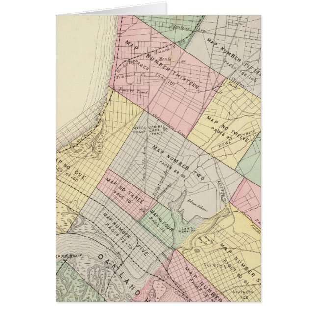 Mapa del índice de Oakland (Frente)