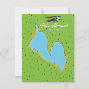 Mapa del lago Almanor California EE. UU.
