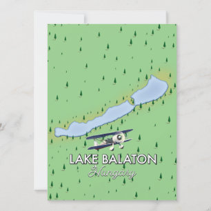 Mapa del lago Balaton Hungría