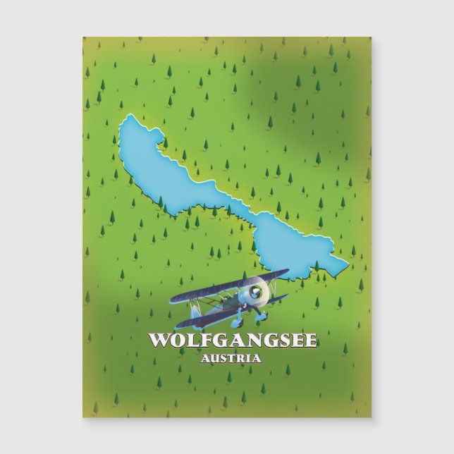 Mapa del lago de Austria (Anverso)
