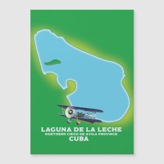Mapa del lago Laguna de la Leche Cuba (Anverso)