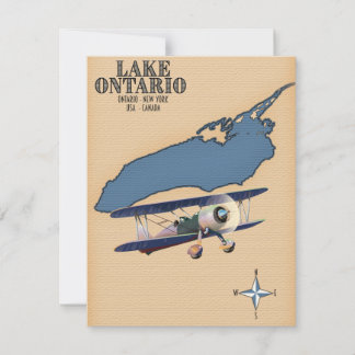 Mapa del lago Ontario EE. UU. Canadá