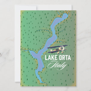 Mapa del lago Orta Italia