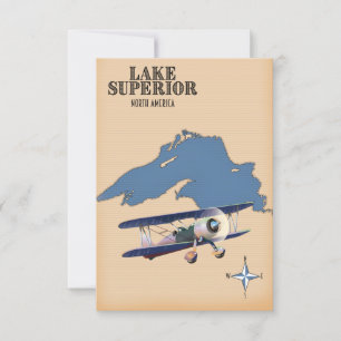 Mapa del lago Superior Norteamérica