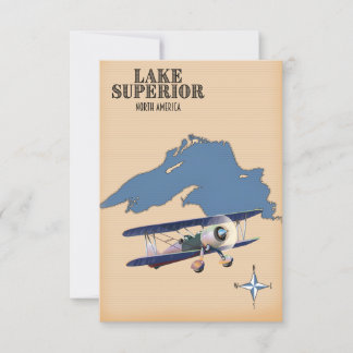 Mapa del lago Superior Norteamérica