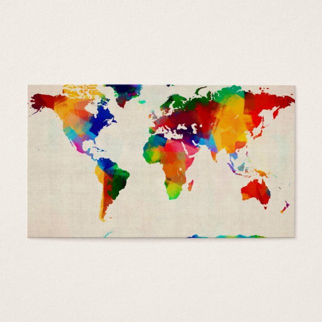 Mapa del Mapa Mundial de la Música de Hoja Antigua (Frente)