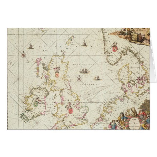 Mapa del Mar del Norte, c.1675 (Anverso (Horizontal))