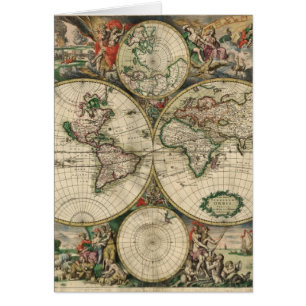Mapa del mundo a partir de 1689
