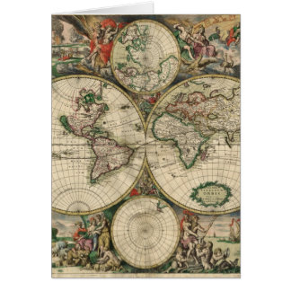 Mapa del mundo a partir de 1689