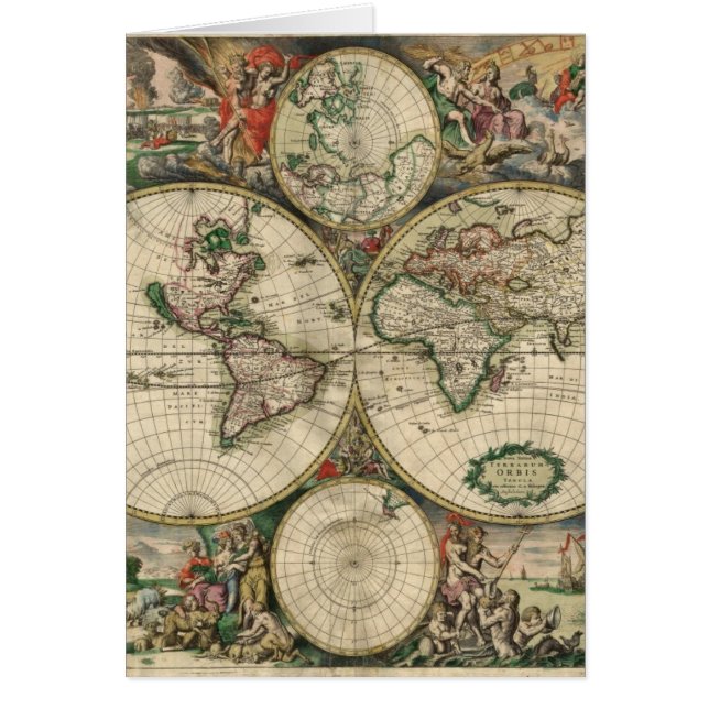 Mapa del mundo a partir de 1689 (Frente)