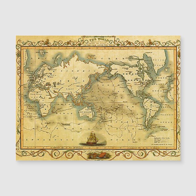 Mapa del mundo antiguo (Anverso)