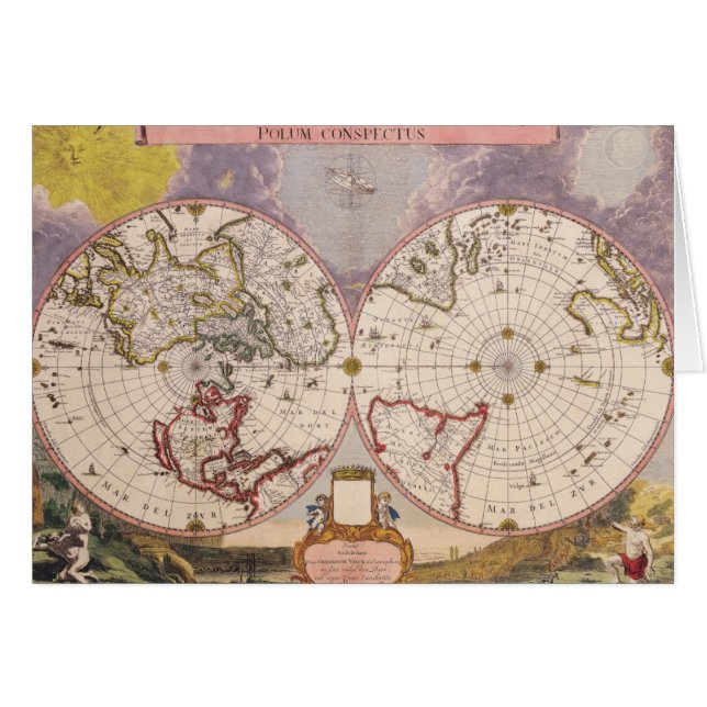 Mapa del Mundo Antiguo (Anverso (Horizontal))