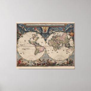Mapa del Mundo Antiguo: Arte de Cartografía Histór