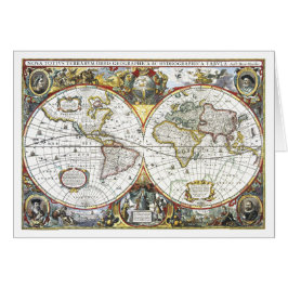 Mapa del mundo antiguo de Hendrik Hondius, 1630