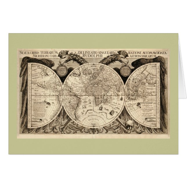 Mapa del mundo antiguo de Philipp Eckebrecht - (Anverso (Horizontal))
