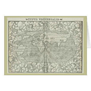 Mapa del mundo antiguo por Sebastian Münster circa