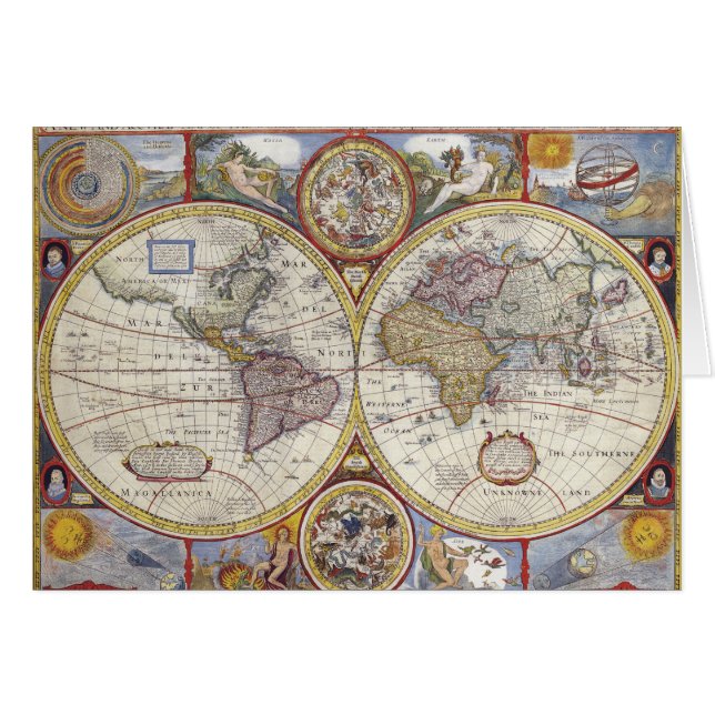 Mapa del mundo de 1626 (Anverso (Horizontal))
