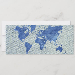Mapa del mundo de Denim