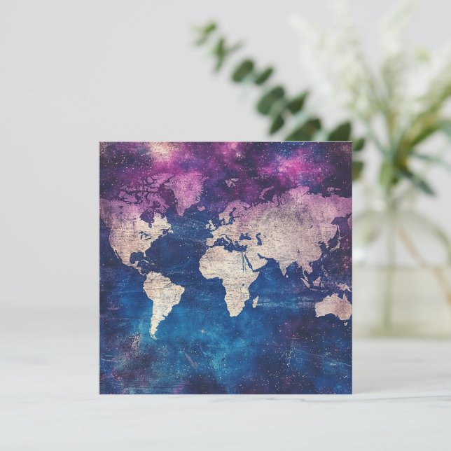 Mapa del mundo de la época celestial (4) (Anverso de pie)