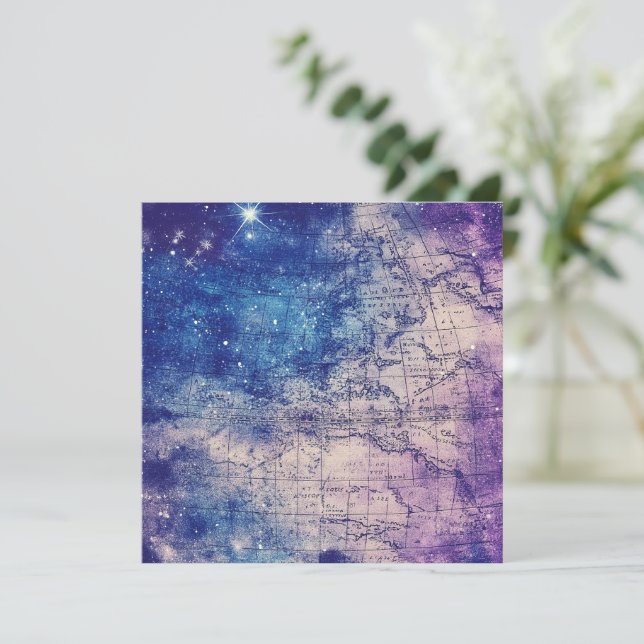 Mapa del mundo de la vieja morada celestial (14) (Anverso de pie)