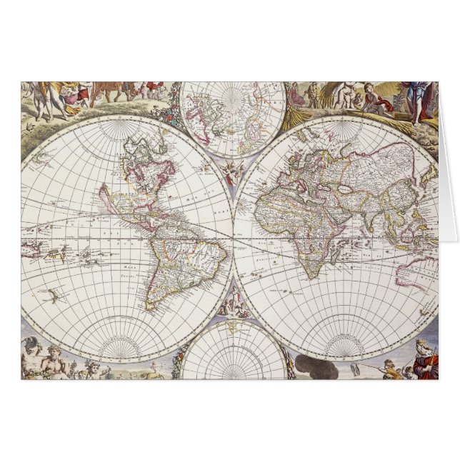 Mapa del mundo del atlas Maior (Anverso (Horizontal))