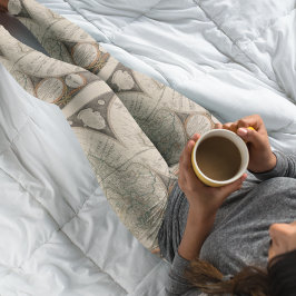 Mapa del mundo del Capitán Cook 1799 Leggings - Gu