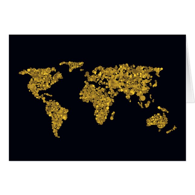 Mapa del mundo del Punto de Oro (Anverso (Horizontal))