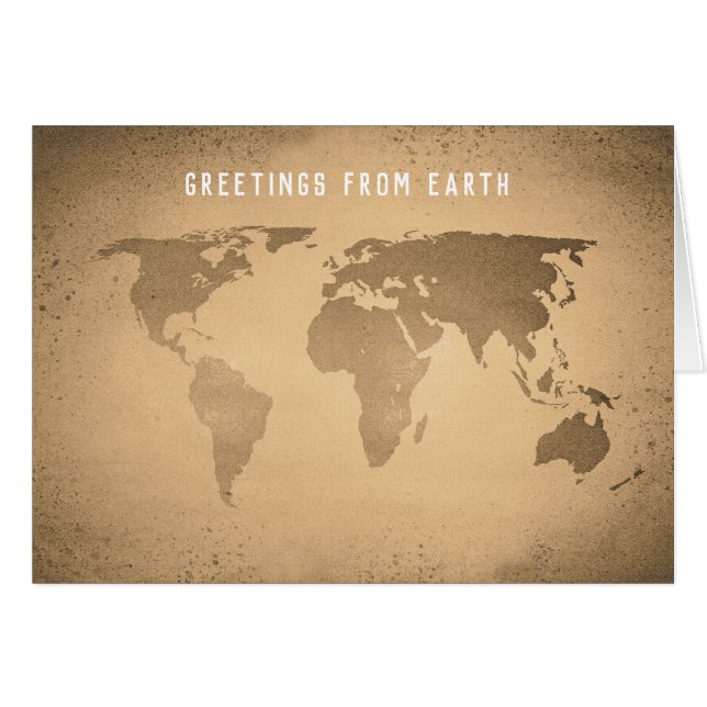 Mapa del mundo divertido (Anverso (Horizontal))