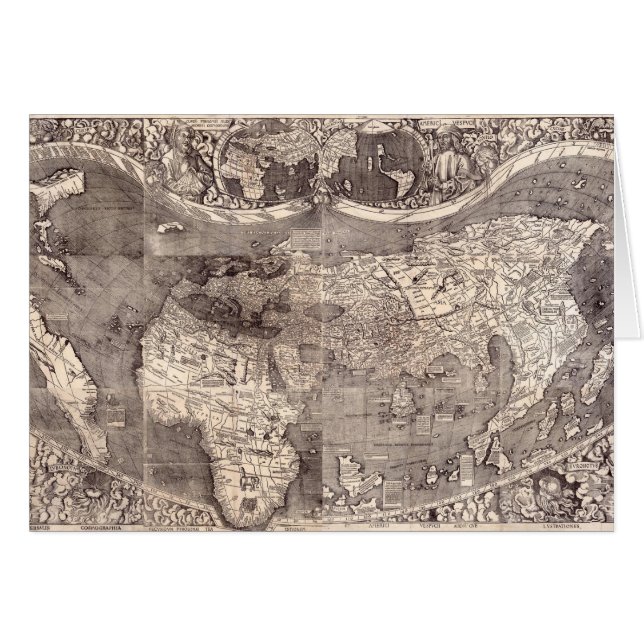 Mapa del mundo el | 1507 (Anverso (Horizontal))