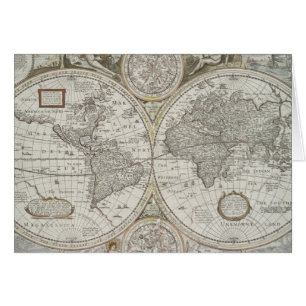 Mapa del mundo el 1676