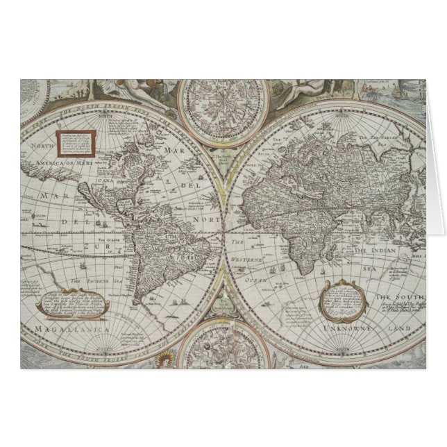 Mapa del mundo el | 1676 (Anverso (Horizontal))