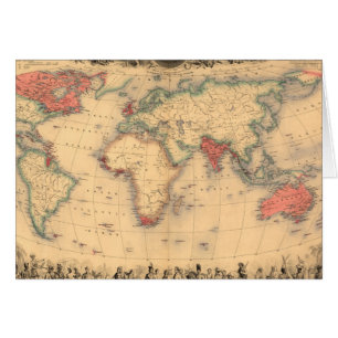 Mapa del mundo que muestra el Imperio británico