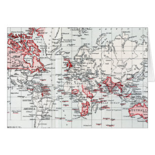 Mapa del mundo que muestra las posesiones