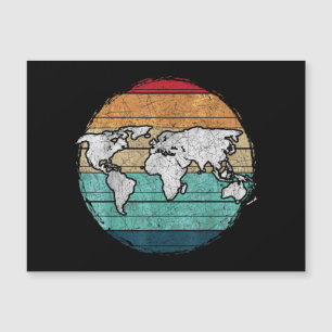 Mapa del mundo retro
