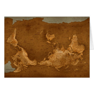 Mapa del mundo - upside-down
