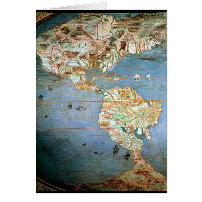 Mapa del norte y de Suramérica (Frente)