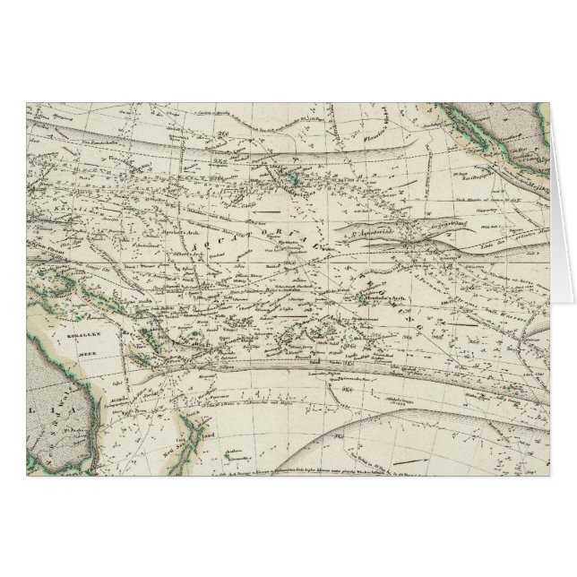 Mapa del Océano Pacífico (Anverso (Horizontal))