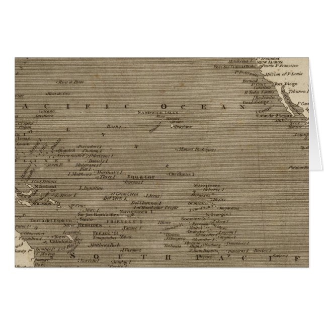 Mapa del Océano Pacífico por Arrowsmith (Anverso (Horizontal))