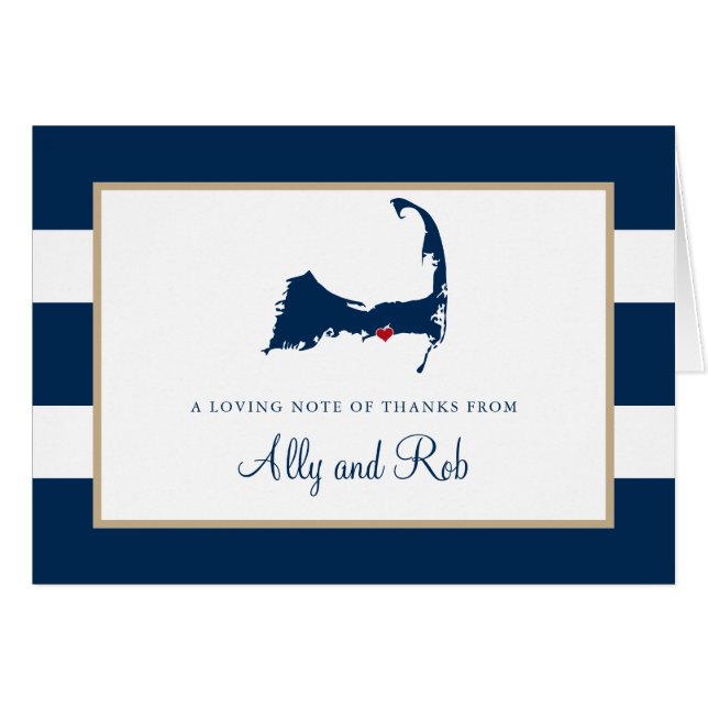 Mapa del oeste de Dennis en Cape Cod con corazón g (Anverso (Horizontal))