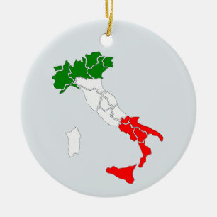 Mapa del ornamento de Italia