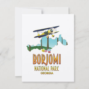 Mapa del Parque Nacional Borjomi Georgia