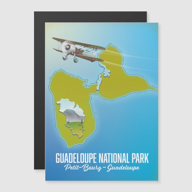 Mapa del Parque Nacional de Guadalupe (Anverso/Reverso)