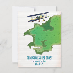 Mapa del Parque Nacional de la costa de Pembrokesh